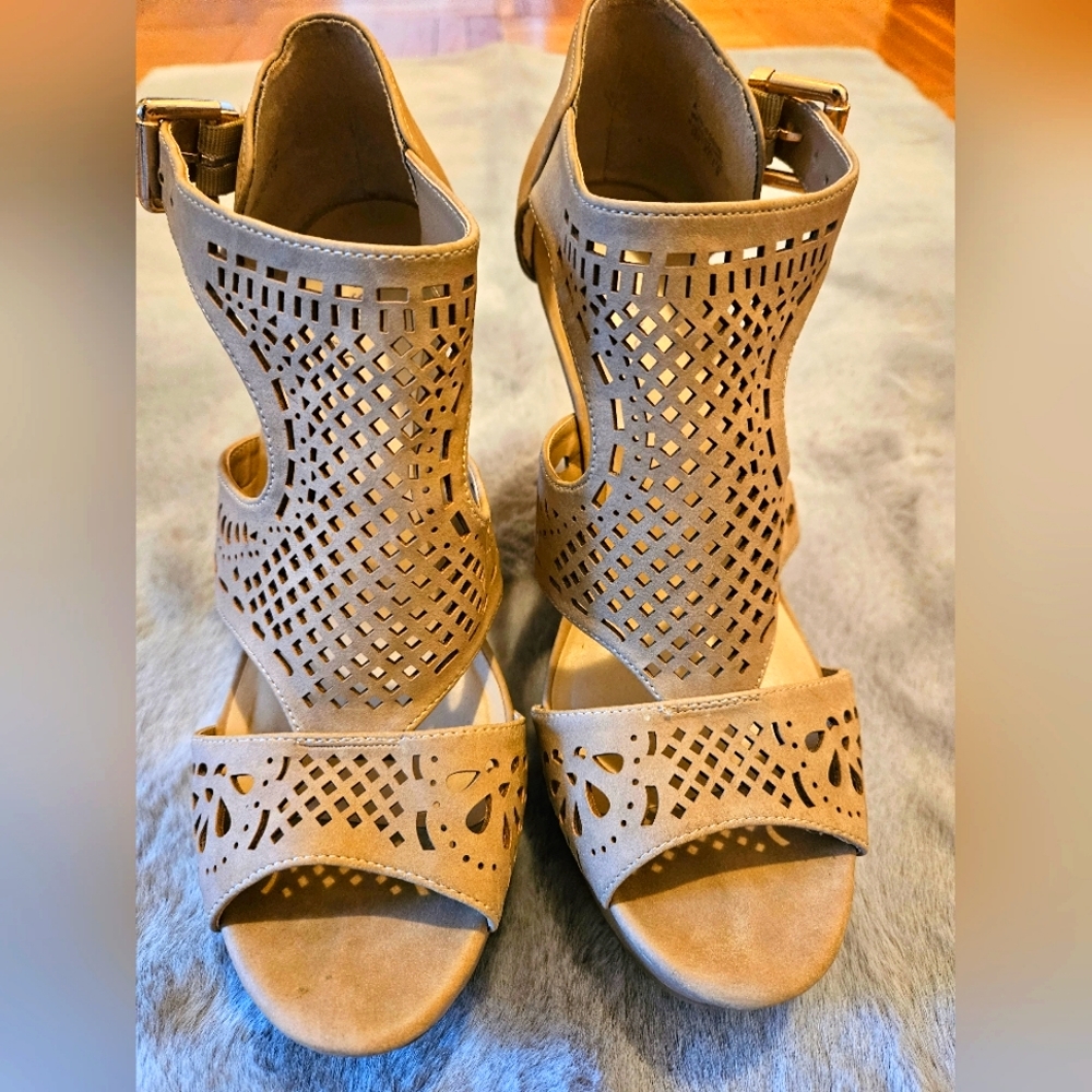 Call it Spring- Wedge Sandals - Picture 2 of 6